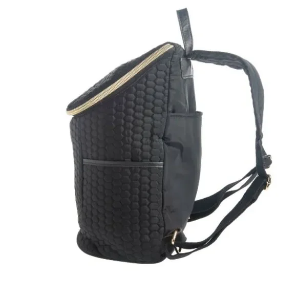 AIMEE KERSTENBERG BLACK QUILTED SARDINA BACKPACK display picture 3